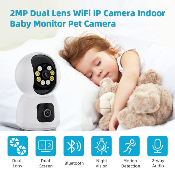 ABQ-5600 Dual Lens WiFi IP Camera - Image 3