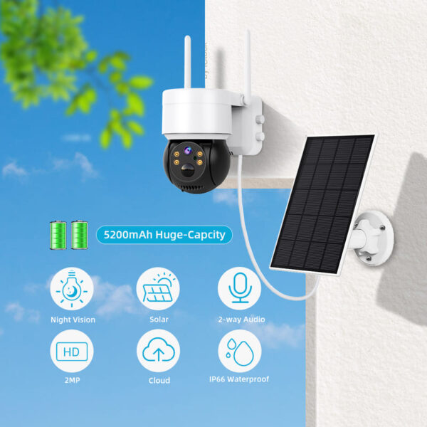 iCSee ABQ-Q6 Wireless Solar Powered Security Camera