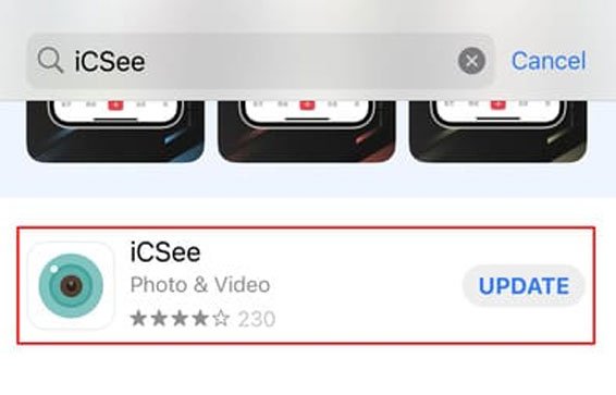 iCSee for iOS app store