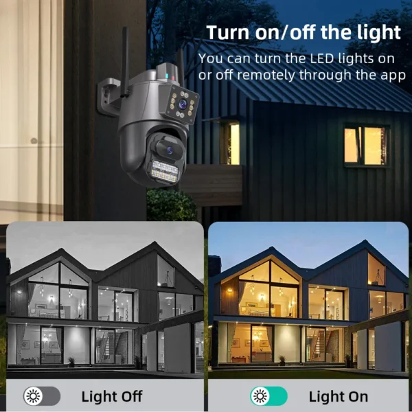 ICSEE A38 Bullet PTZ Dual Lens Camera 6MP WiFi Wireless Full Color Night Vision Lightning Protection for Indoor Outdoor - Image 4