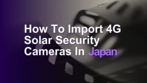 2025 Complete Guide How To Import 4G Solar Security Cameras In Japan