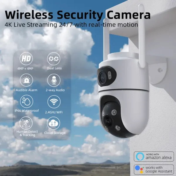 iCSee A37 AI WiFi Dome IP Camera