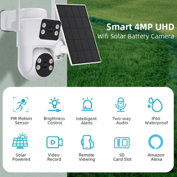 iCSee Q10 4G Dual Lens AOV Camera