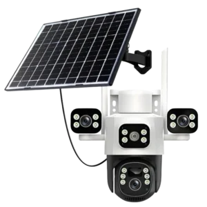 QS12-B6M EseeCloud Triple Lens Solar Camera