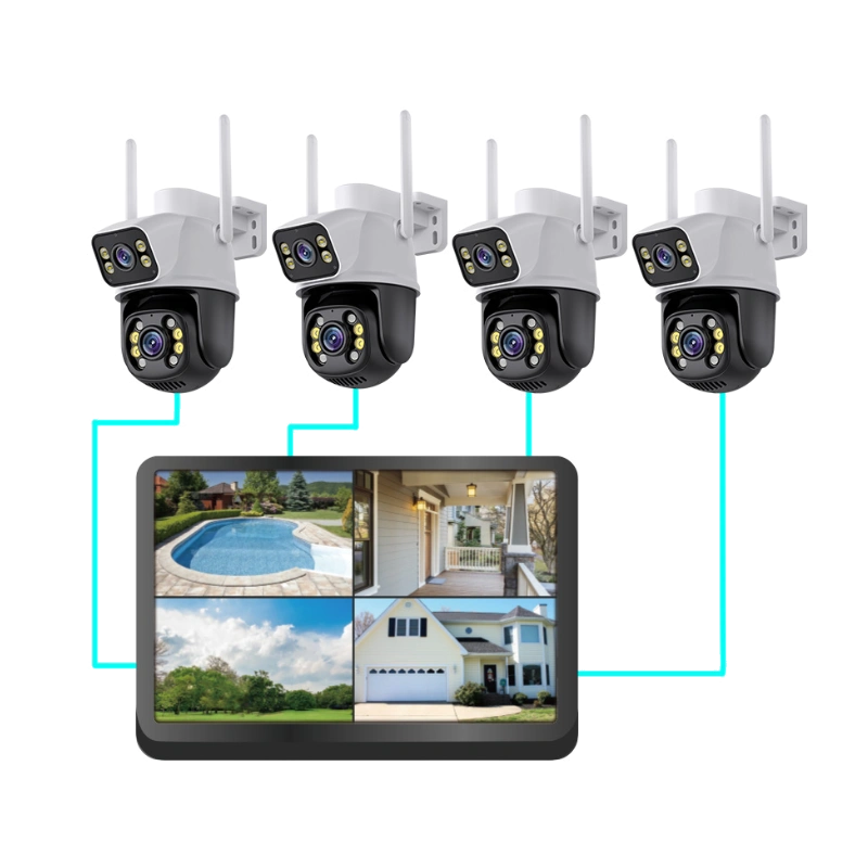 Комплект камеры видеонаблюдения A28 iCSee (2)