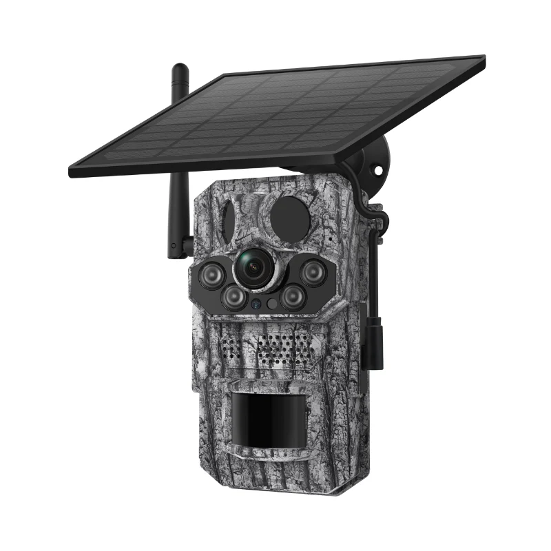 Caméra de chasse solaire 4G ST-HC808 avec détection large 3 capteurs PIR, positionnement GPS et vision nocturne couleur