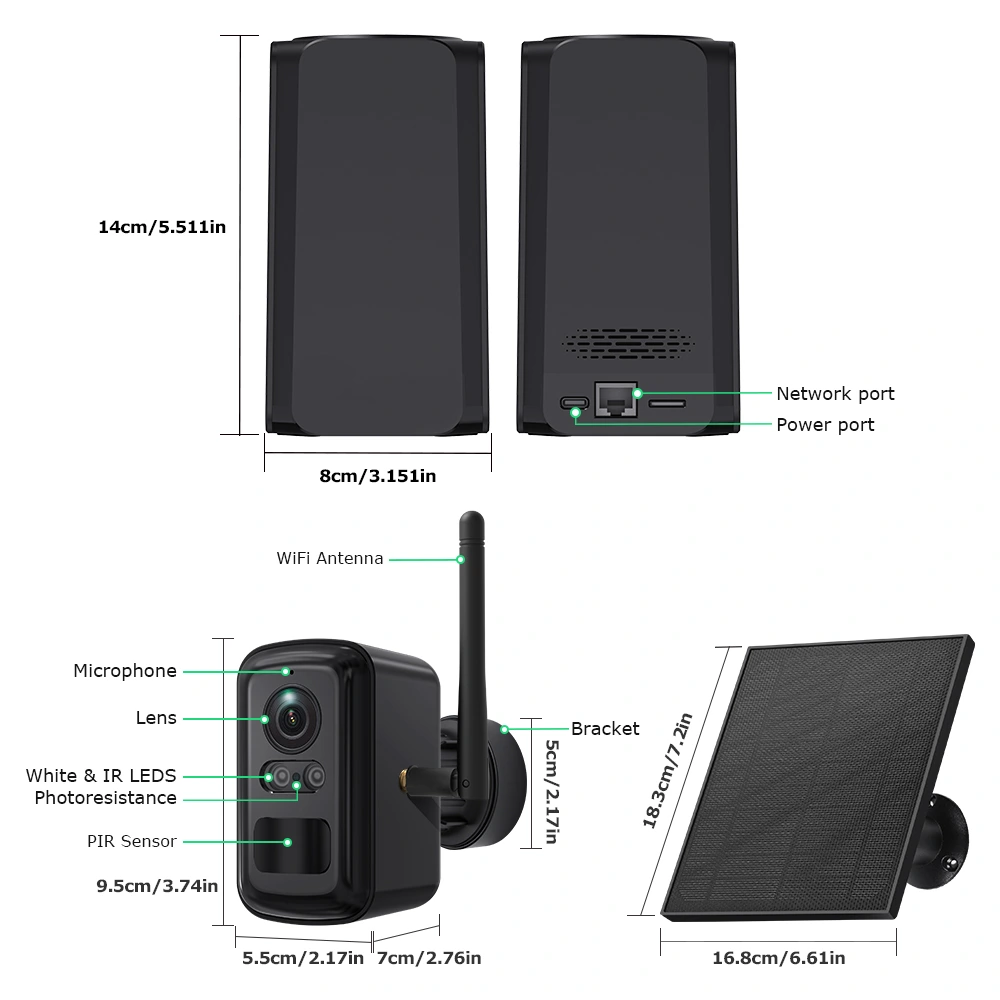 Ubox ST-WRK02 Solar Wireless CCTV Camera Kit (1)