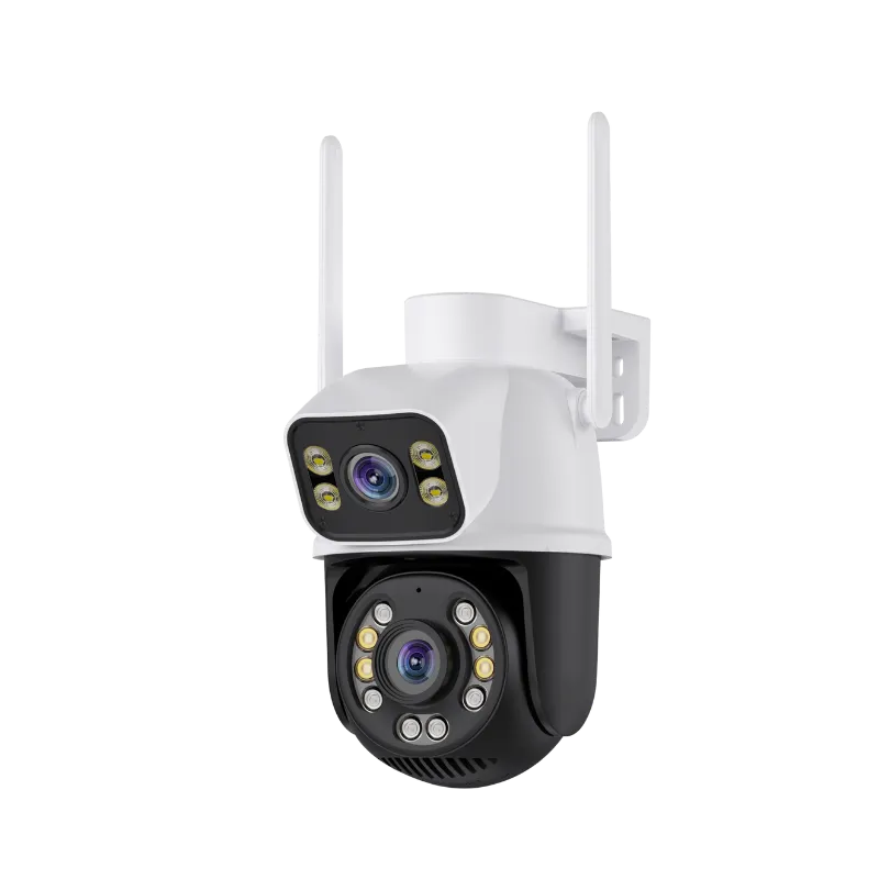 Камера видеонаблюдения A25 с двумя объективами, PTZ, Wi-Fi, iCSee, 6 МП, с функцией отслеживания человека и ночным видением