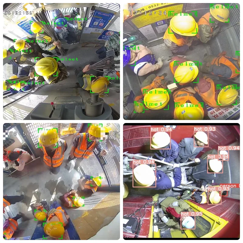 AIPC-HT-04 AI Fisheye People Counting Camera With Helmet Detection Overload Alarm 247 Monitoring