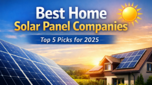 บริษัทผู้ผลิตแผงโซลาร์เซลล์สำหรับบ้านที่ดีที่สุด 5 อันดับแรกสำหรับปี 2025