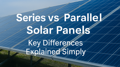 Panneaux solaires en série et en parallèle&nbsp;: principales différences expliquées simplement