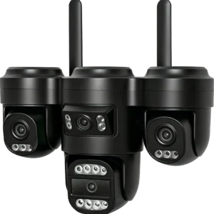 Cámara de seguridad solar MS-326 Hieasy de 4 lentes AOV 4G