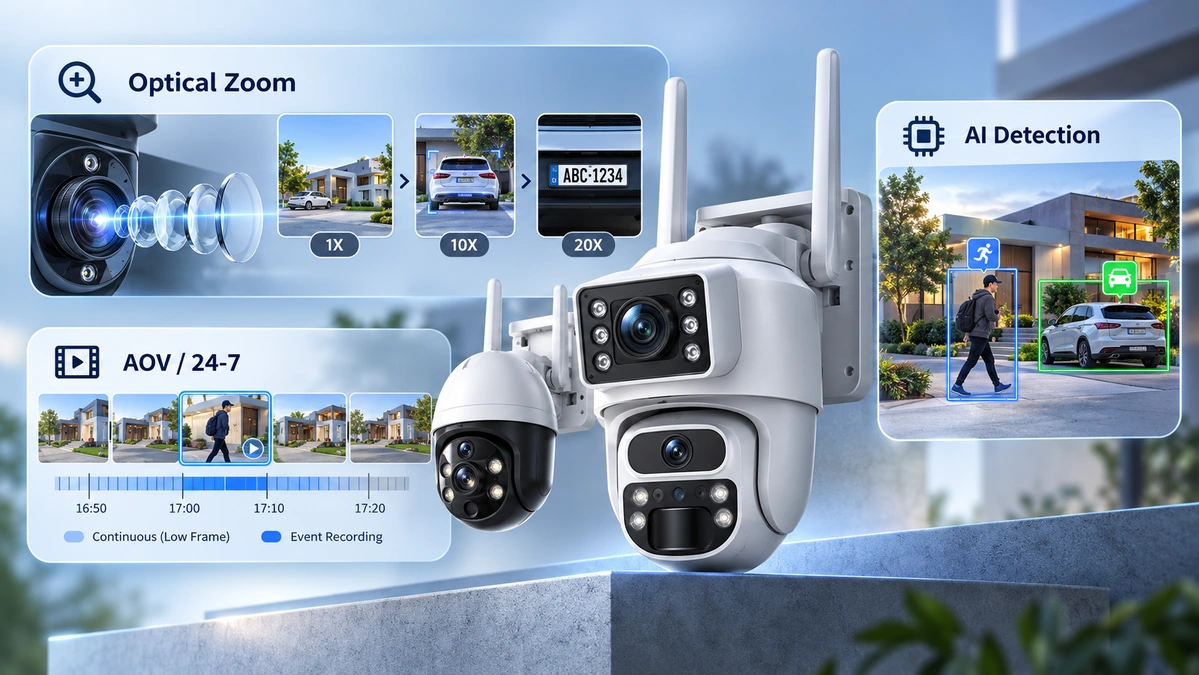Advanced security camera technologies