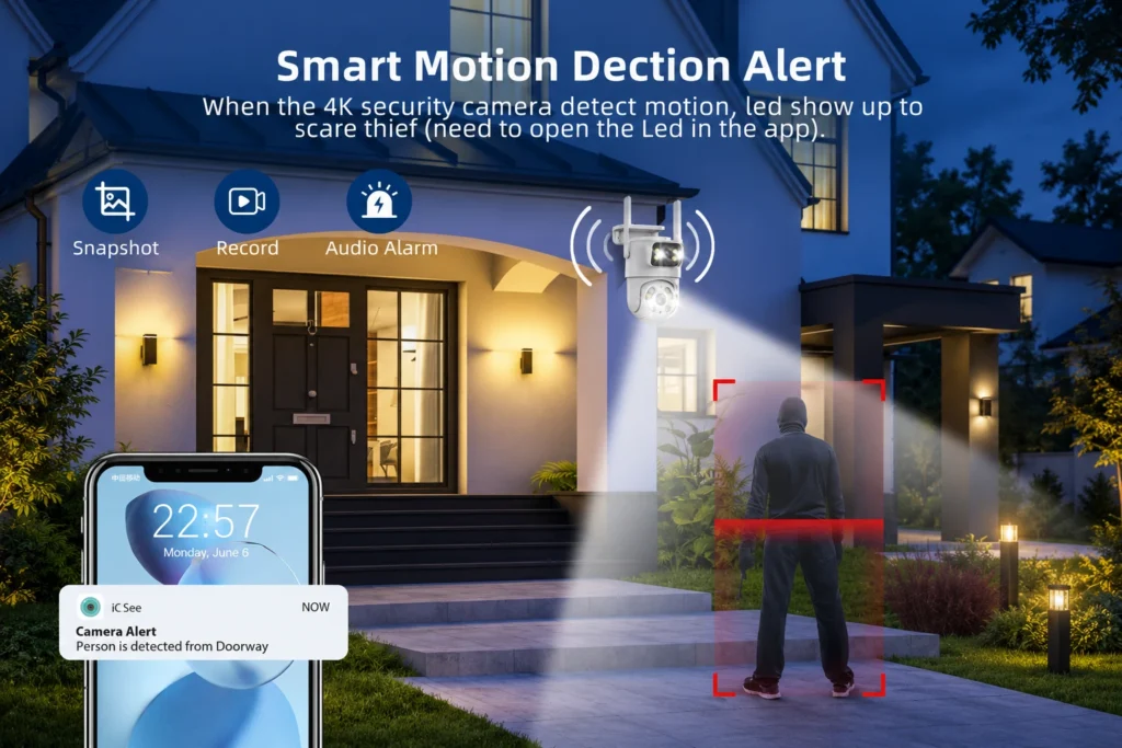 Alerta de detección de movimiento inteligente