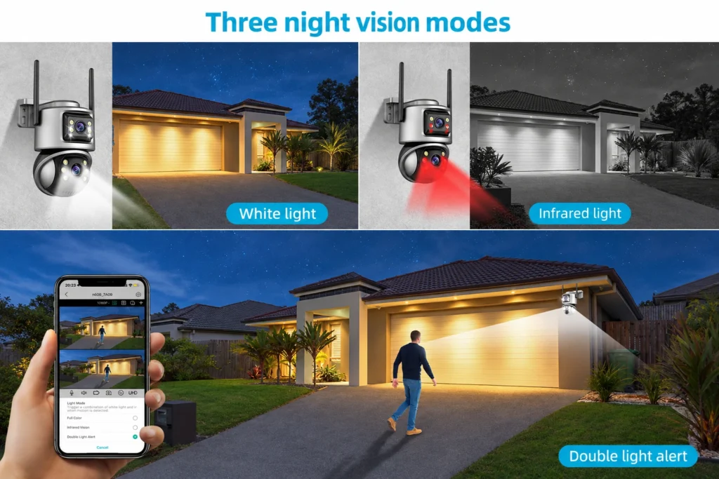 Tres modos de visión nocturna