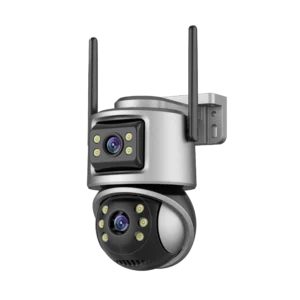 Cámara PTZ Wi-Fi de doble lente MS-A32 iCSee de 8 MP