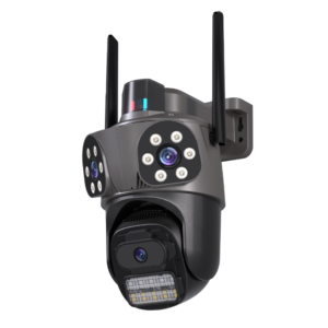 Cámara de seguridad Wi-Fi MS-A35 iCSee de 12 MP con triple lente