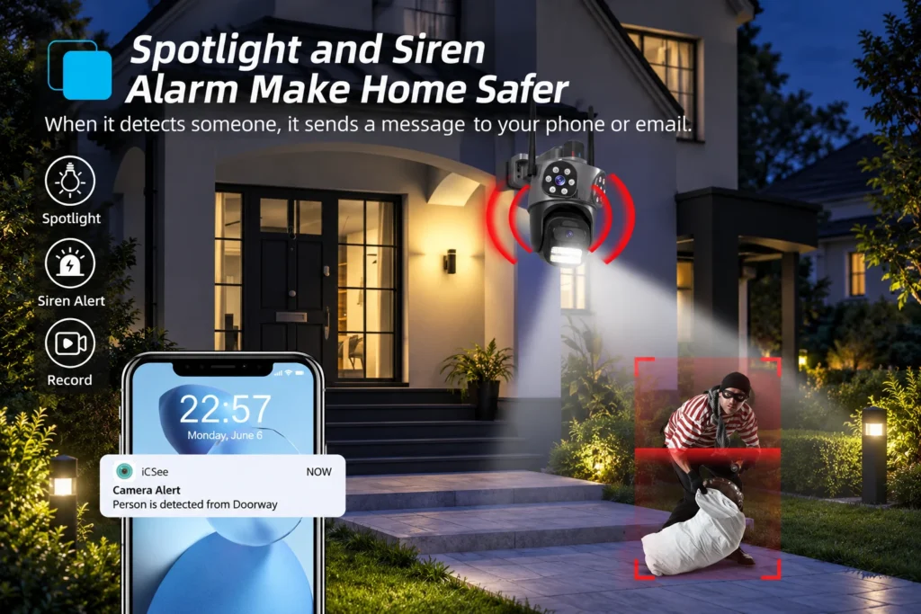 Spotlight & Siren Alarm