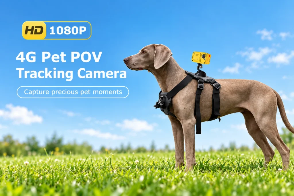 1080P 4G Pet POV Recording