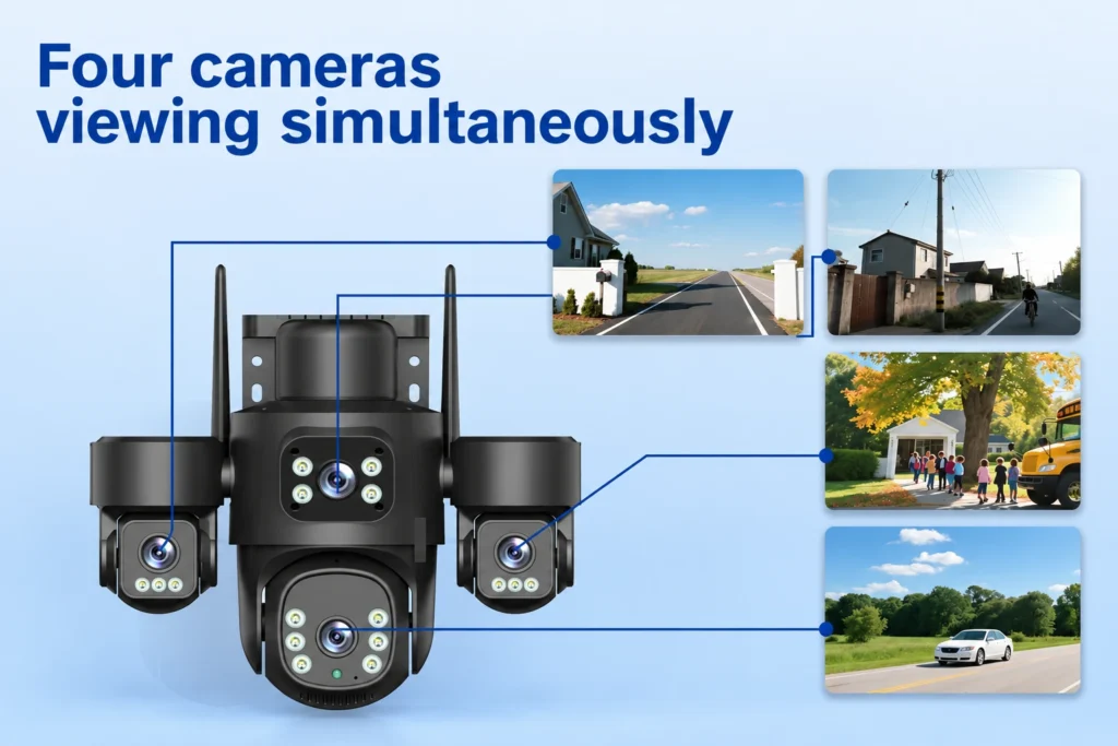 Four-View Monitoring