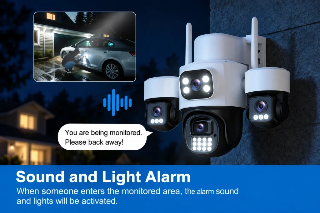 Alarma de sonido y luz