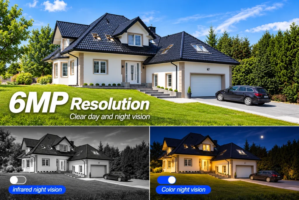 6MP Clear Day & Night Vision