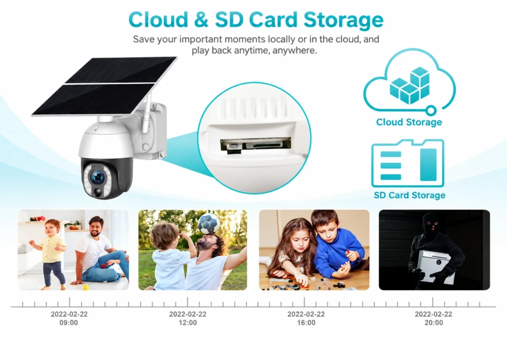 Cloud & SD Card Storage