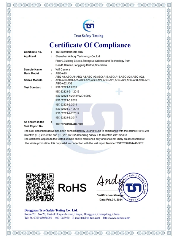 RoHS compliance report